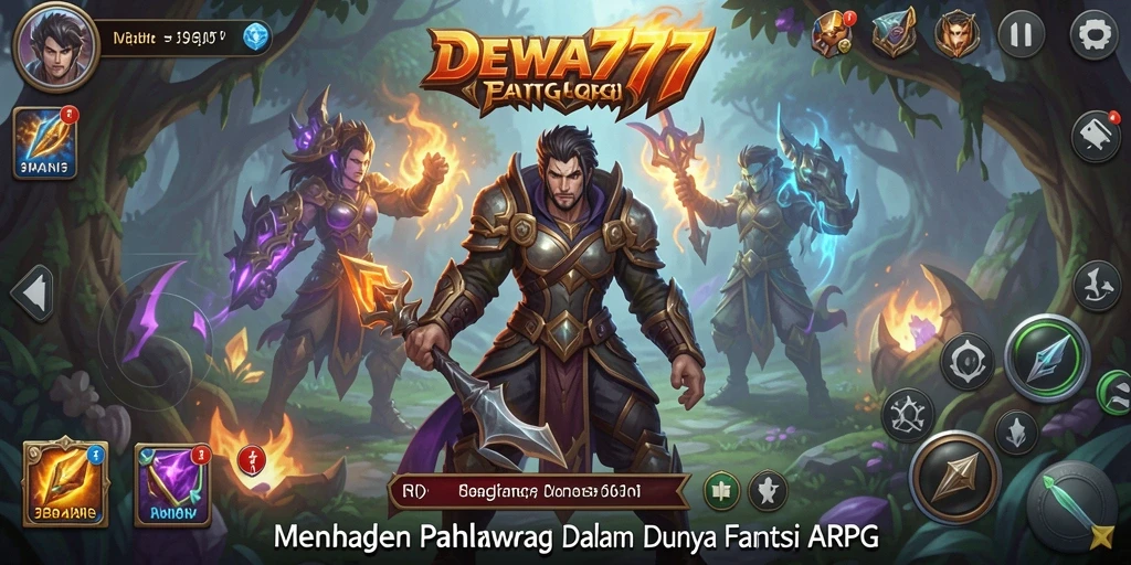 Tampilan gameplay DEWA777 yang penuh aksi dan strategi.