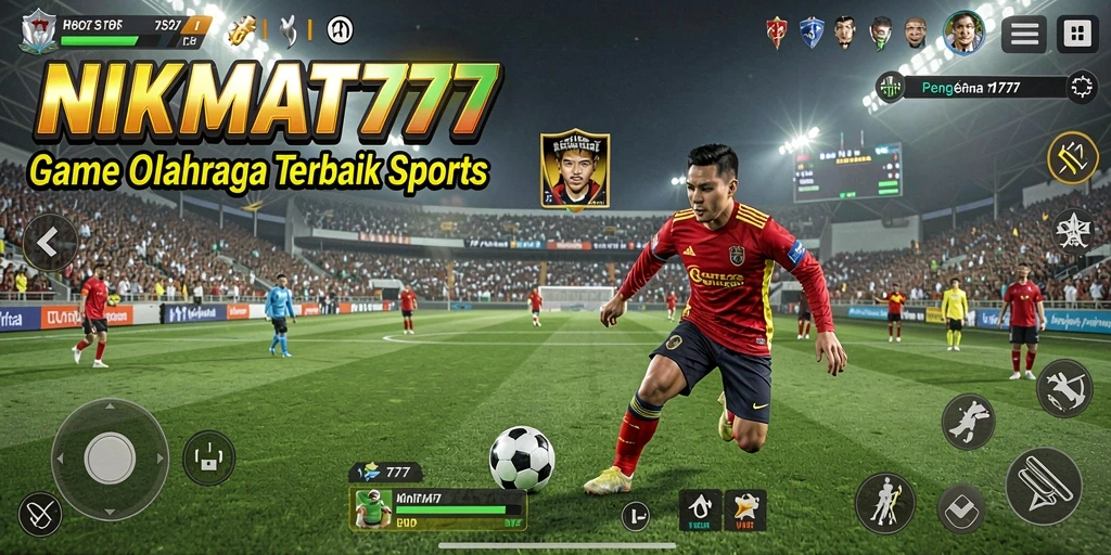 Screenshot gameplay NIKMAT777 menampilkan aksi olahraga yang mendebarkan.