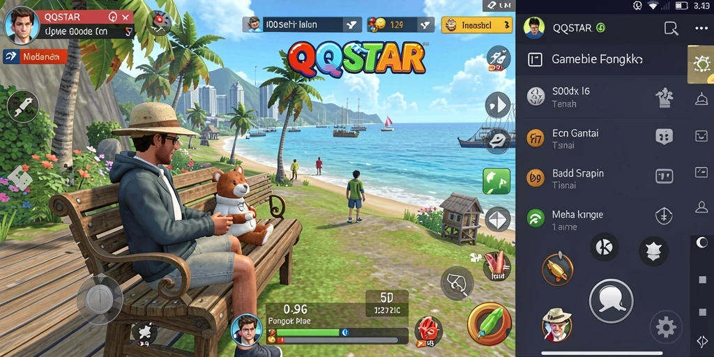 Tampilan gameplay menarik dari QQSTAR yang menghibur.